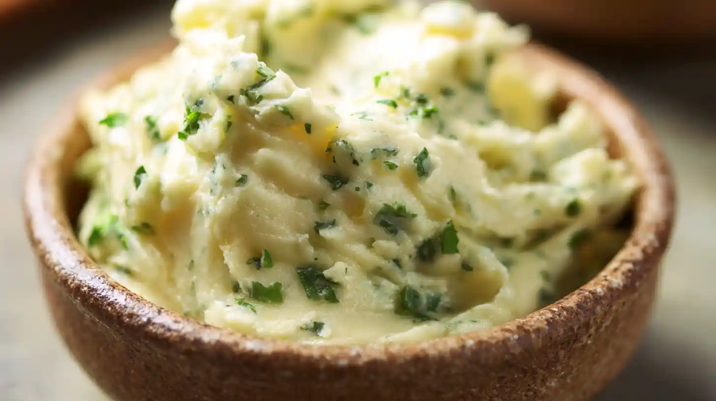 garlic-butter-step2-cheesy-garlic-corn Mixing garlic butter for Cheesy Garlic Butter Corn on the Cob | creamy garlic vegetable recipes and easy side dishes with corn
