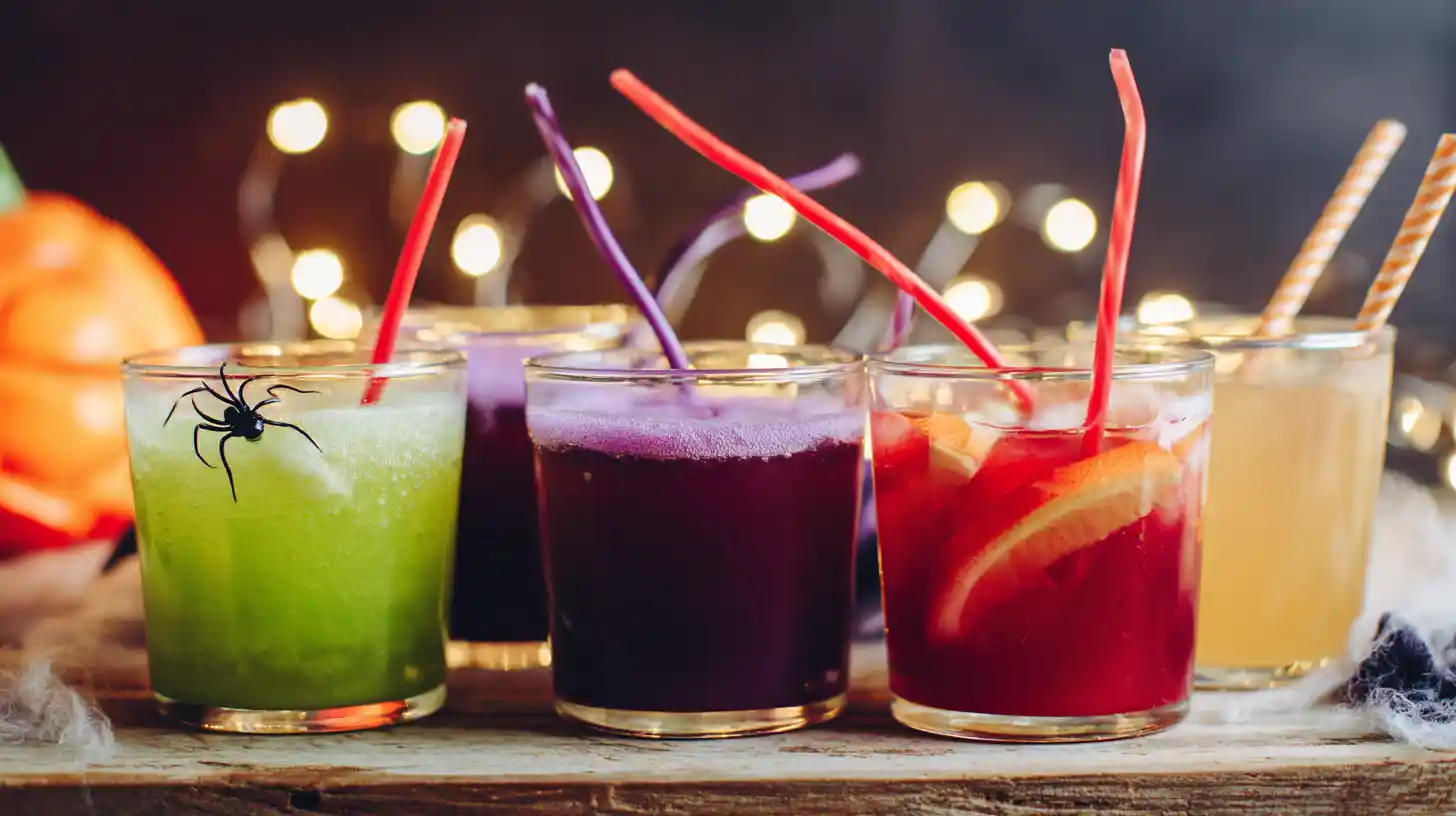 halloween-punch-variations-festive Festive holiday punch recipes – spooky Halloween punch variations including Witch’s Brew, Purple Monster, Vampire Blood, and Healthy Fruit Punch for homemade Halloween treats for kids