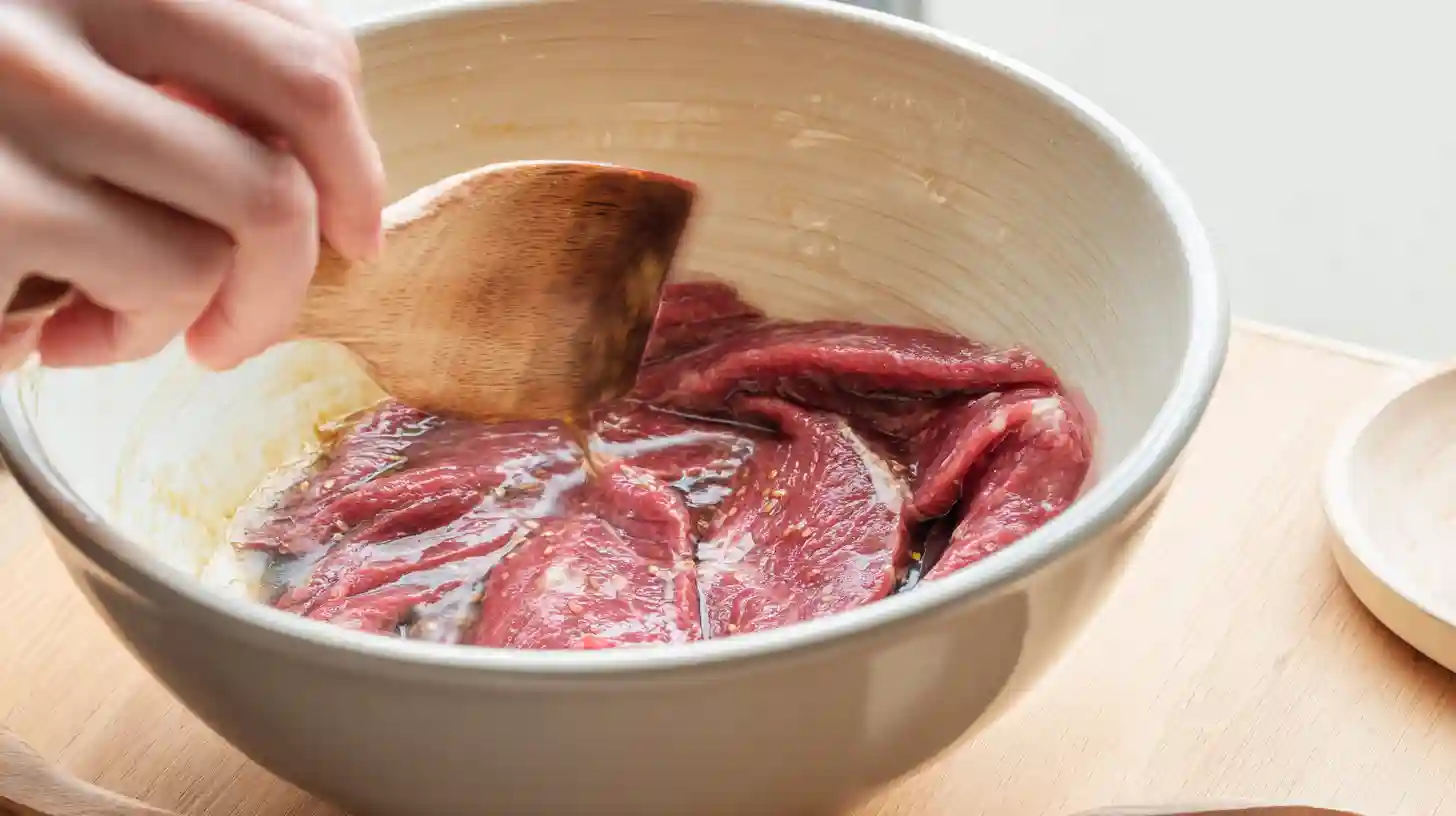 marinate-steak-quick-healthy-dinner High-protein steak marinade for quick healthy dinner ideas with soy sauce and wine