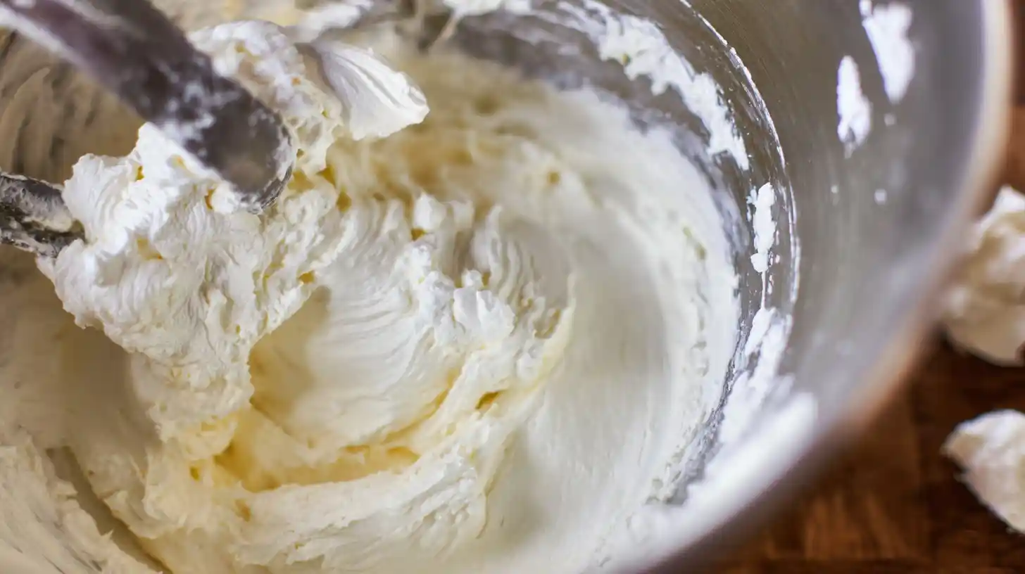 step1-cheesecake-filling-banana-pudding-cones Making creamy banana cheesecake filling for Easy Banana Pudding Cheesecake Cones Recipe, family-friendly dessert recipes with cream cheese and quick cheesecake desserts for parties