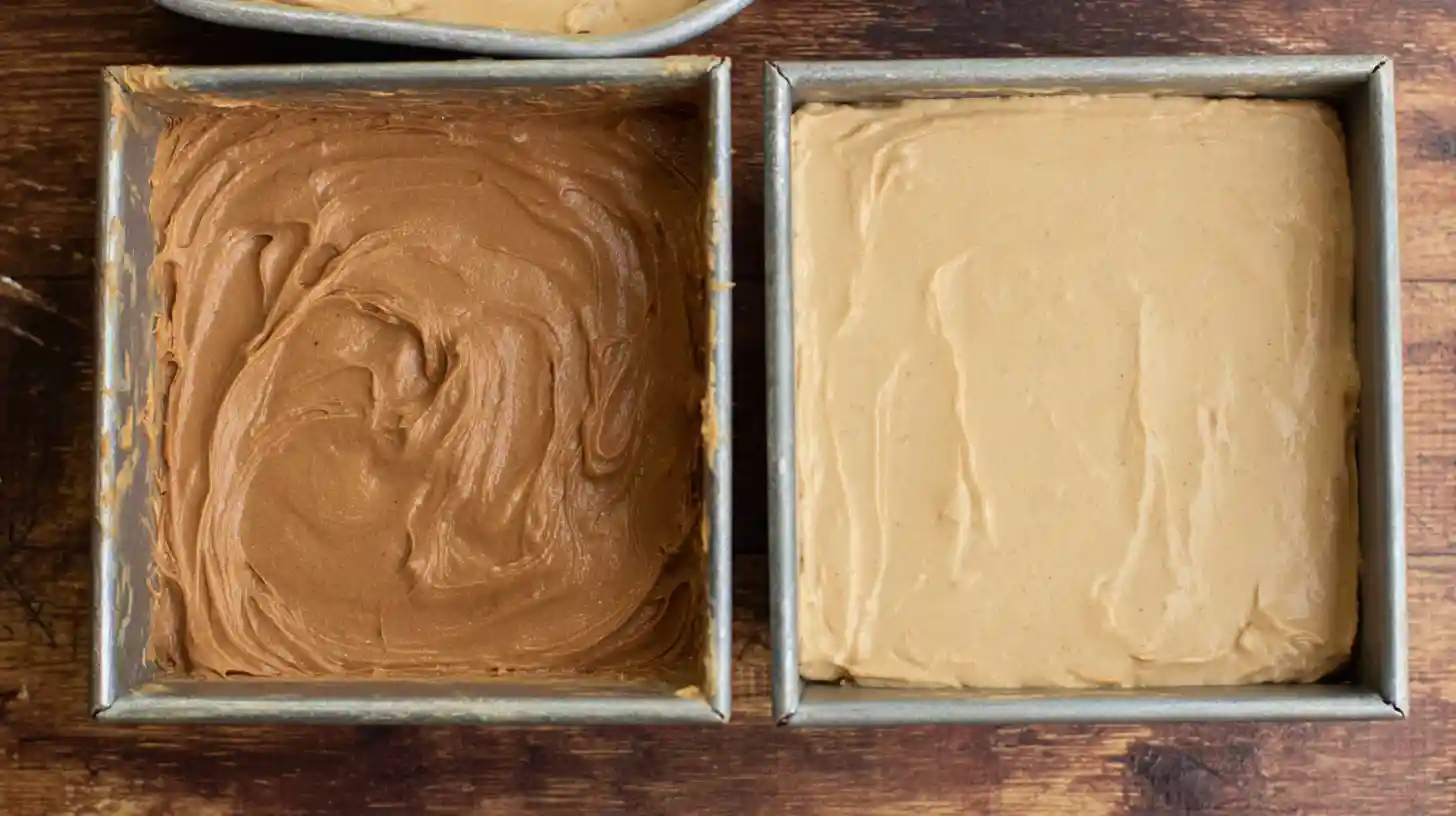 step4-biscoff-nutella-dream-bars-biscoff-layer Step 4 No-Bake Biscoff and Nutella Dream Bars Biscoff cheesecake layer spread over Nutella filling – no-bake layered desserts