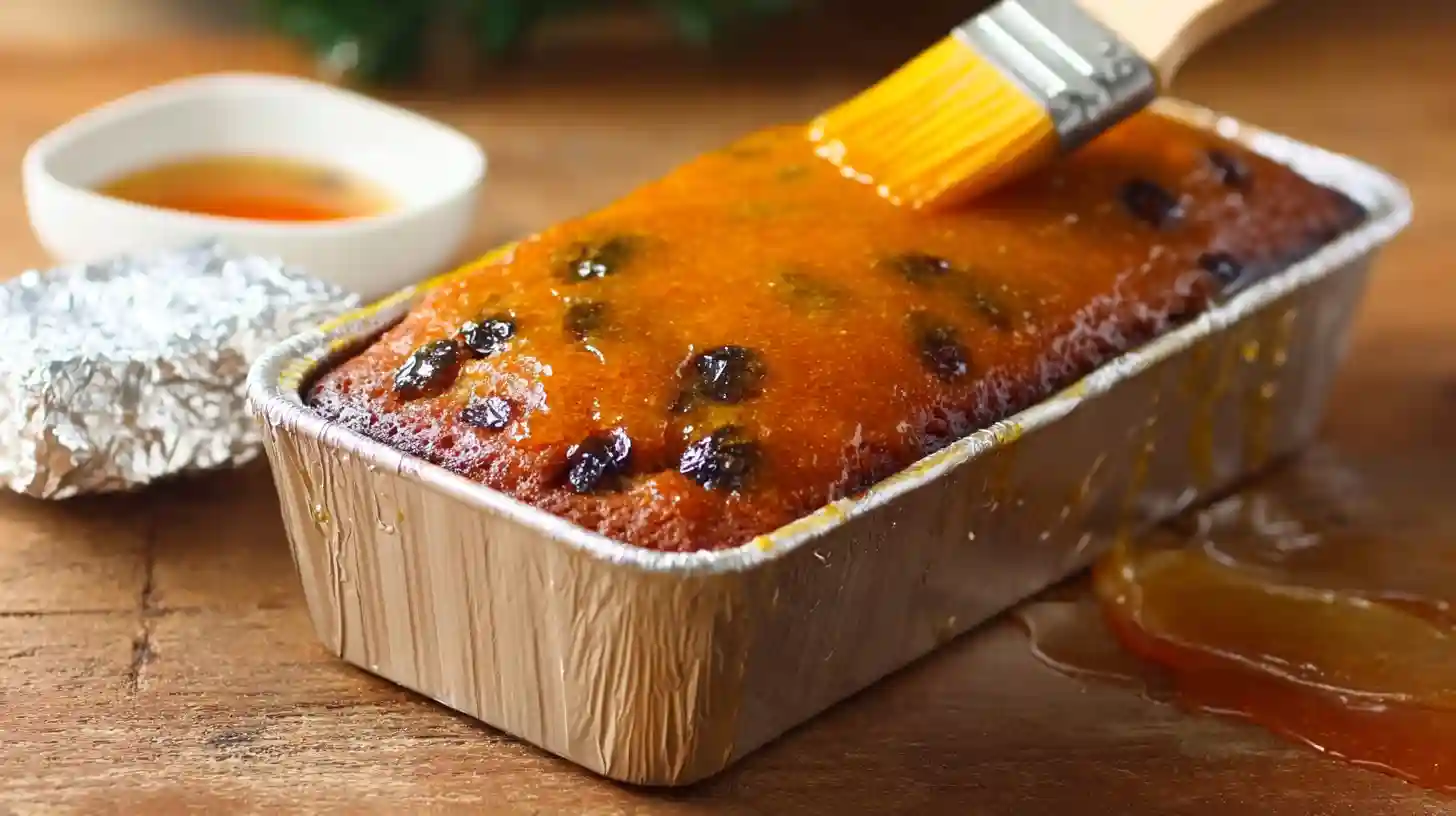 Glazing heavenly moist fruit cake perfect dessert with orange syrup, easy fruitcake recipe, best fruit cake, luxury dessert recipes