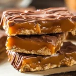 Butterfinger Caramel Crunch Bars easy no-bake dessert recipe for holiday baking