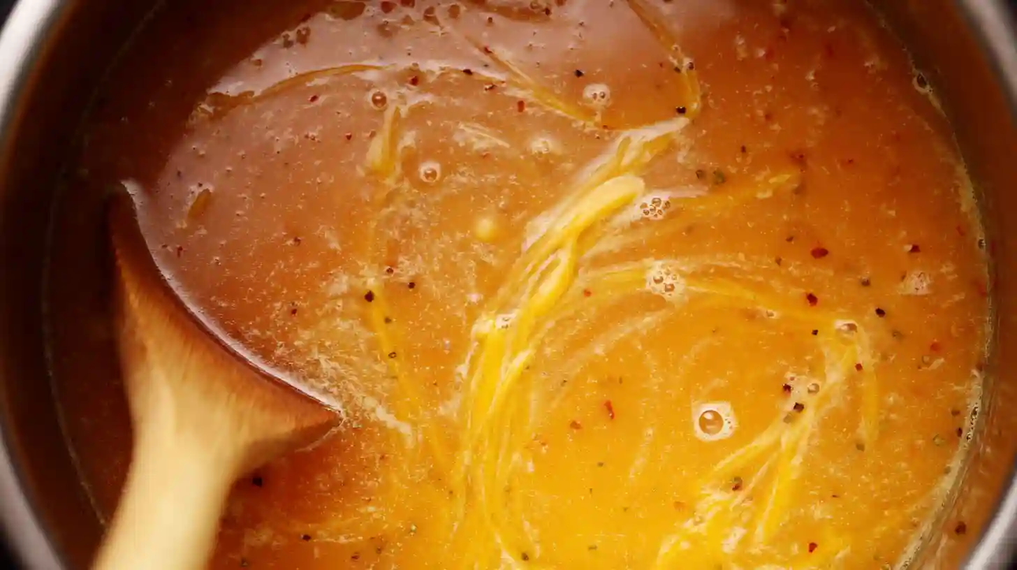 Creamy Cajun noodles broth with cheddar and chili garlic paste for cheesy ramen recipe