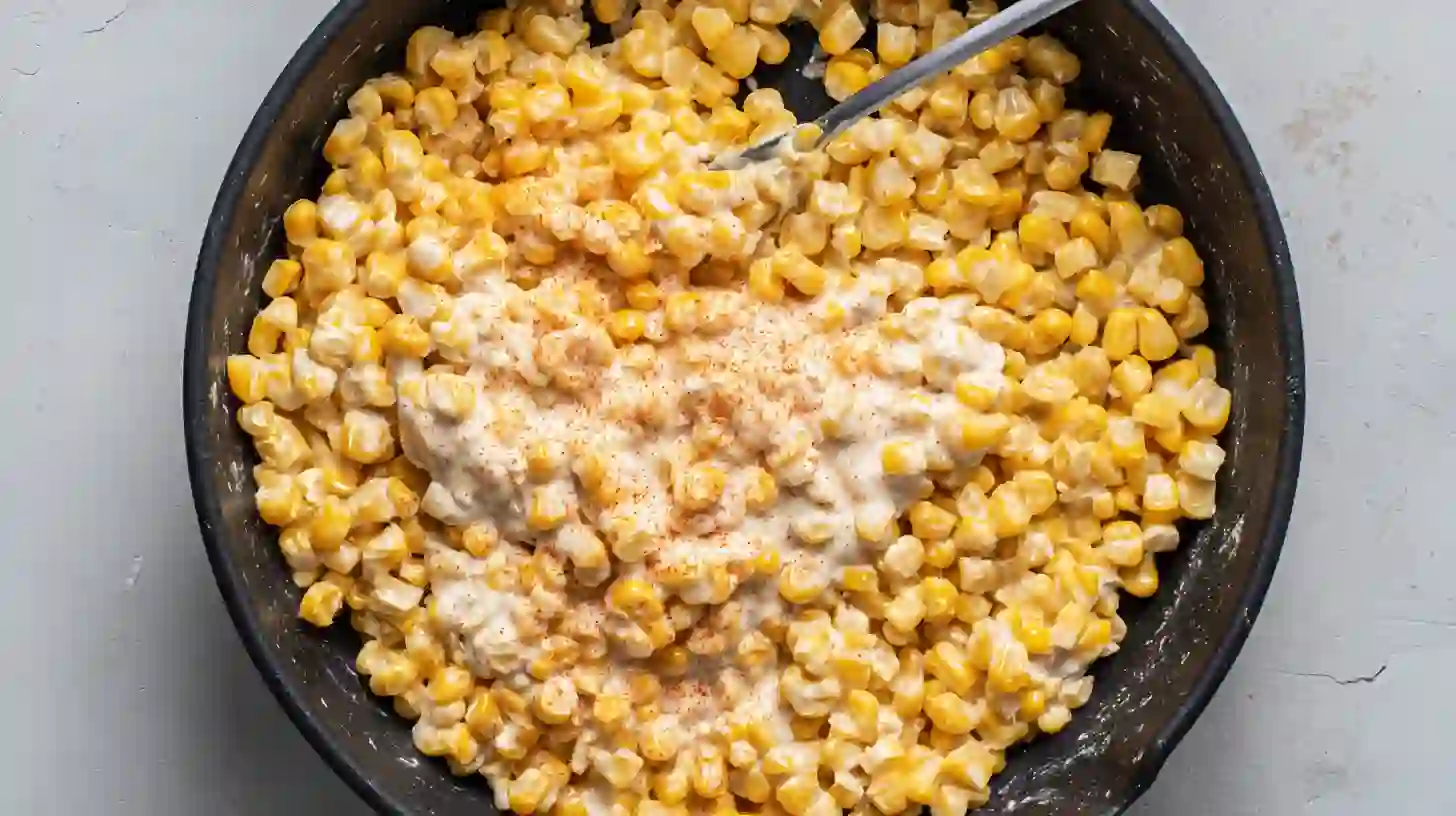 creamy-street-corn-magic-chicken-rice-bowl-easy-mexican-dinner Creamy Street Corn for Chicken Rice Bowl – Easy Mexican Dinner Recipe with Charred Corn, Mayo, and Lime Crema