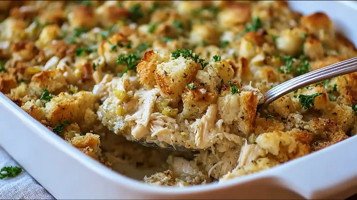 Dolly’s Chicken and Stuffing Casserole A Comfort Classic You’ll Crave