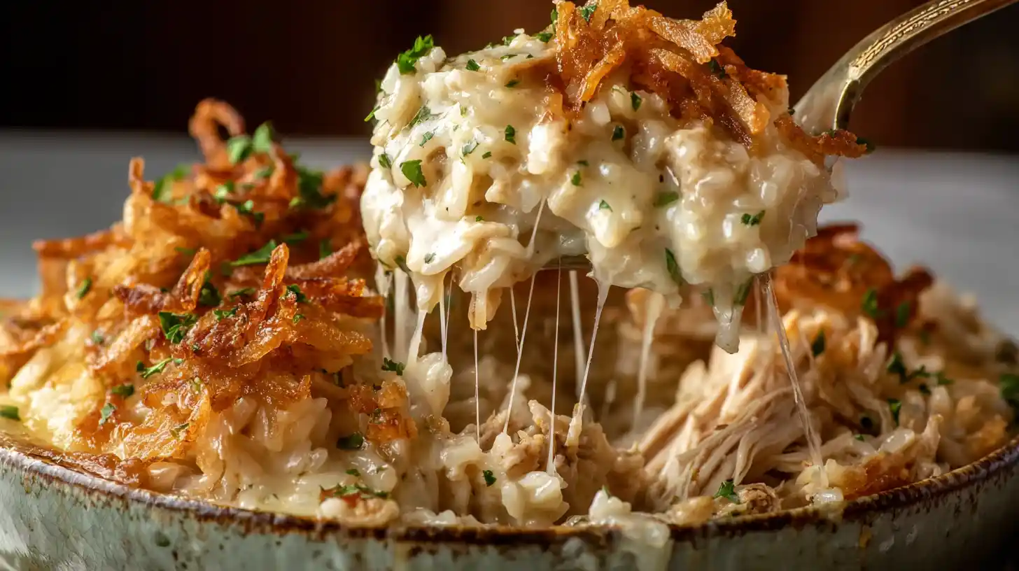 French Onion Chicken Rice Bake Easy, Cheesy, Family Favorite