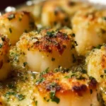 Garlic Butter Baked Scallops – Easy Seafood Dinner with Creamy Garlic Butter Sauce and Crispy Golden Topping