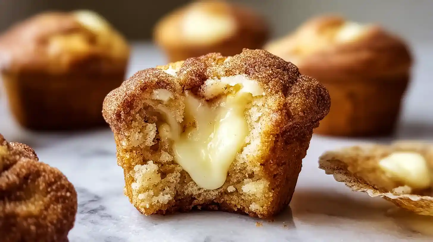 Gooey Cinnamon Cream Cheese Muffins sweet breakfast treats