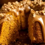 Grandmas Famous Sweet Potato Butter Cake with Glaze and Pecans.best desserts for Thanksgiving