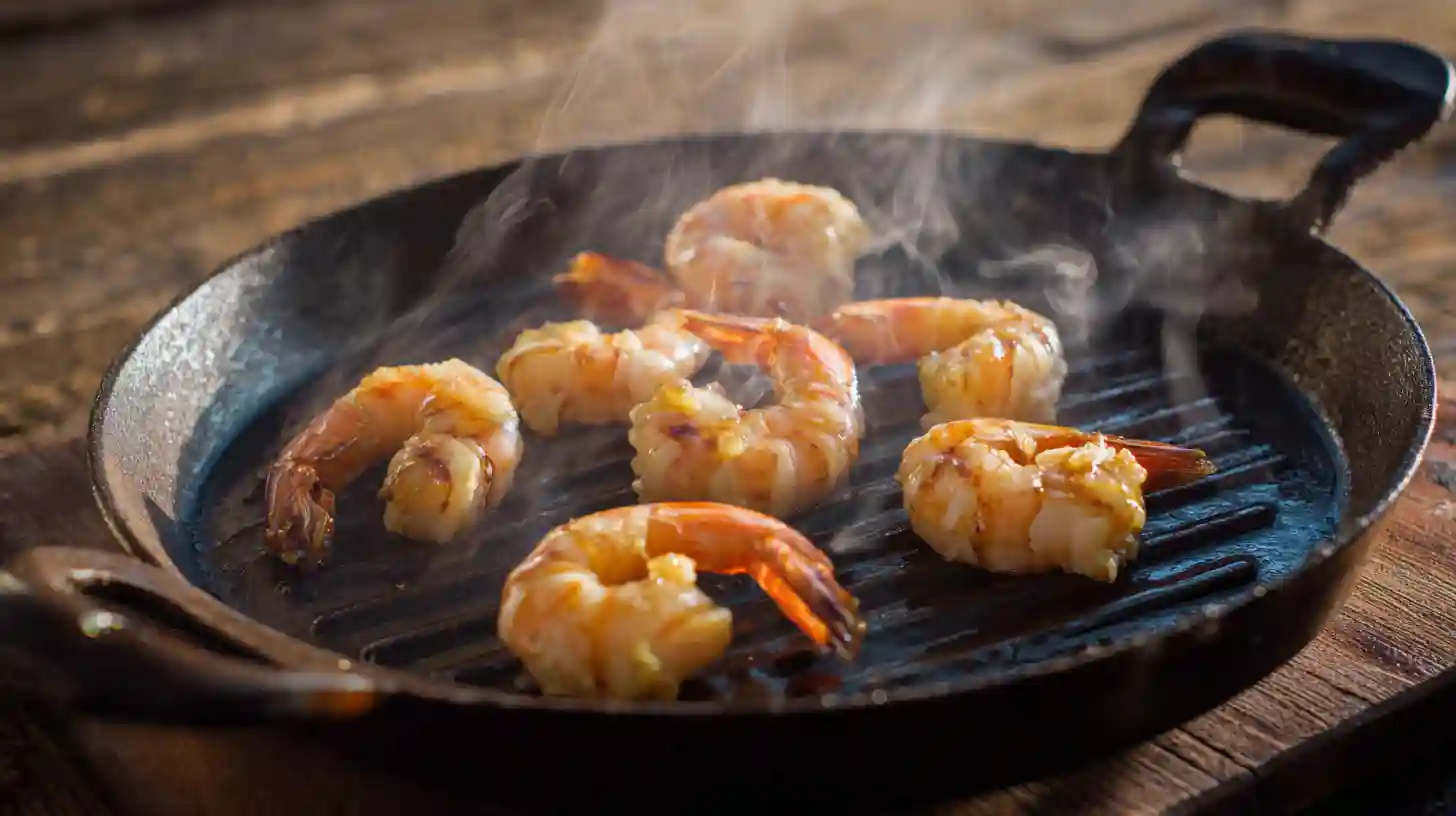 grill-shrimp-teriyaki-pineapple-rice-stack Grilling teriyaki-marinated shrimp for Teriyaki Shrimp Pineapple Rice Stack – quick Asian shrimp dinner with charred flavor