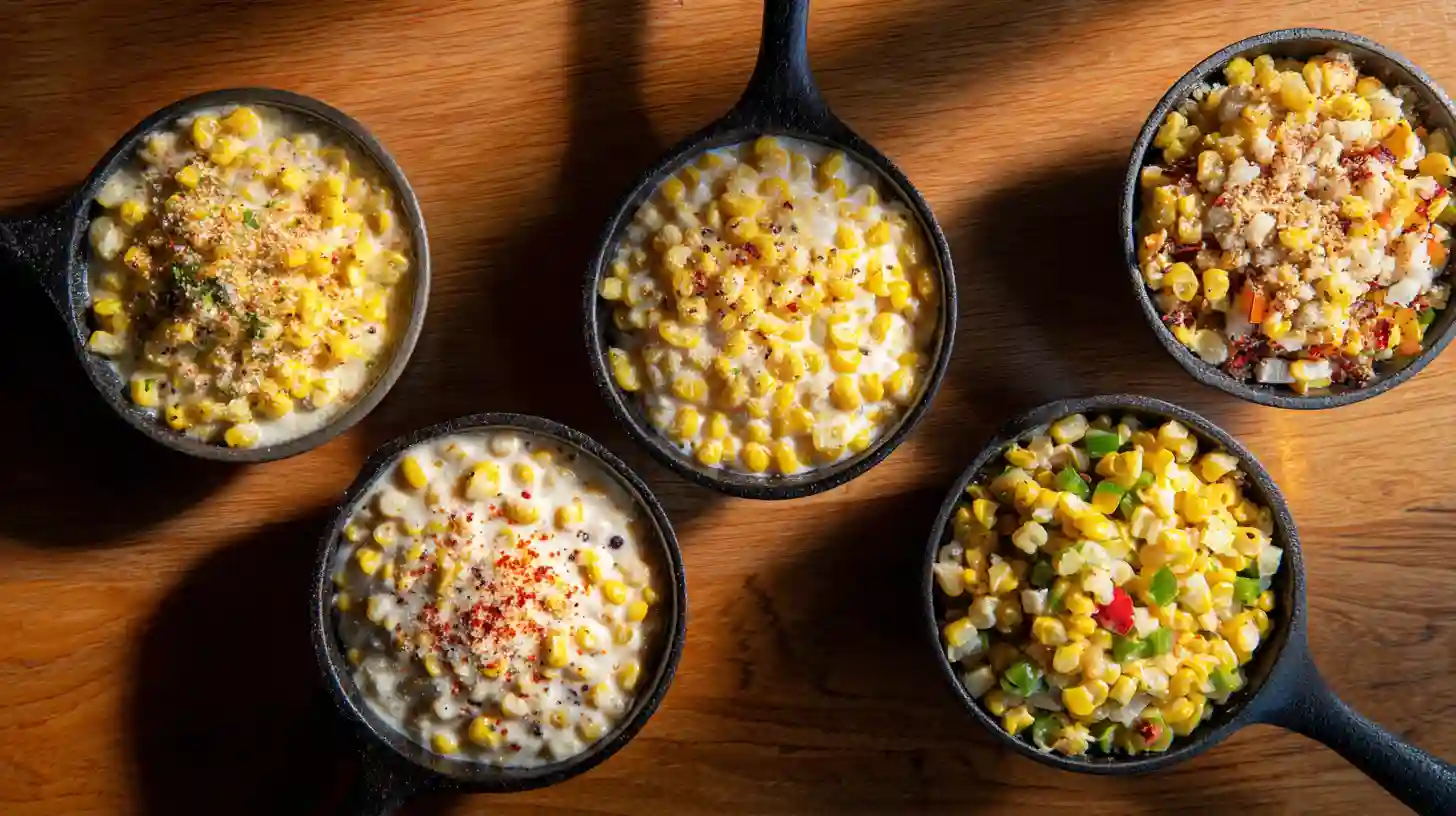 Honey Butter Skillet Corn Recipe Variations – creamy, spicy, maple, Parmesan, and vegetable medley corn ideas for easy skillet dinners and holiday sides