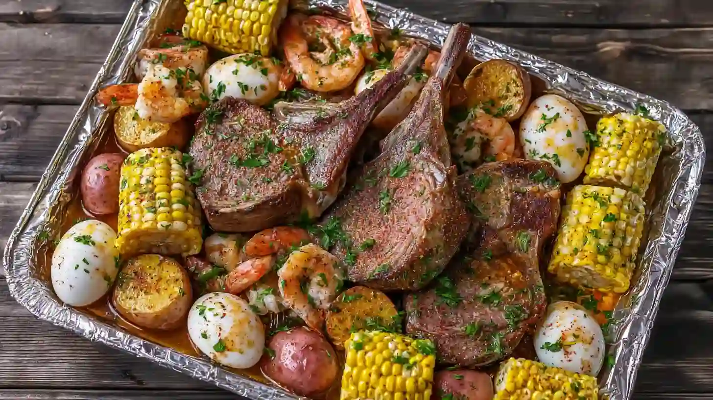 Lamb Chop Seafood Boil Recipe Bold, Buttery, and Family-Ready