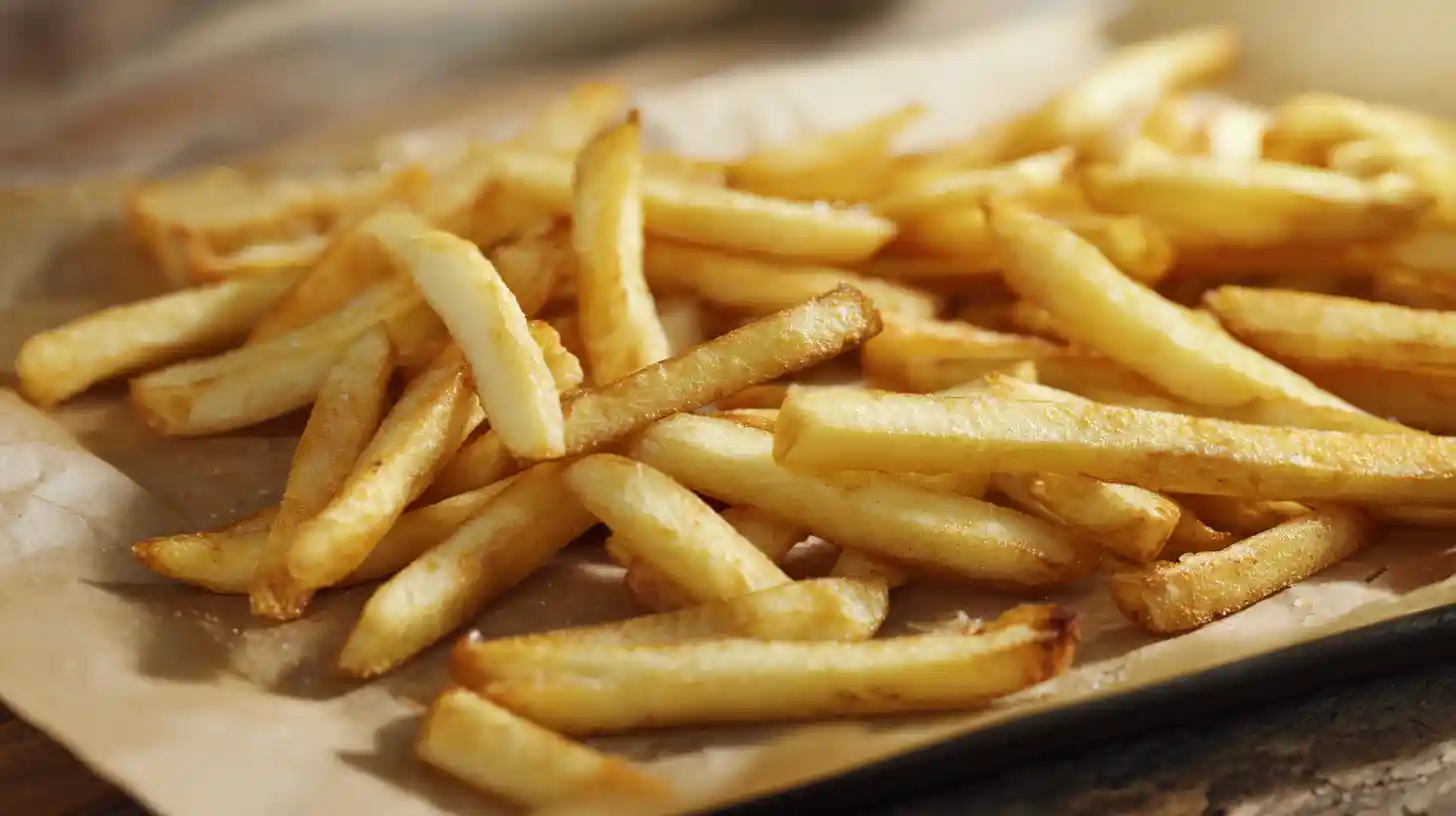 maple-glazed-bacon-cheeseburger-poutine-step1-crispy-fries Crispy golden fries for Maple Glazed Bacon Cheeseburger Poutine — essential for gourmet comfort food recipes and easy indulgent dinner ideas.