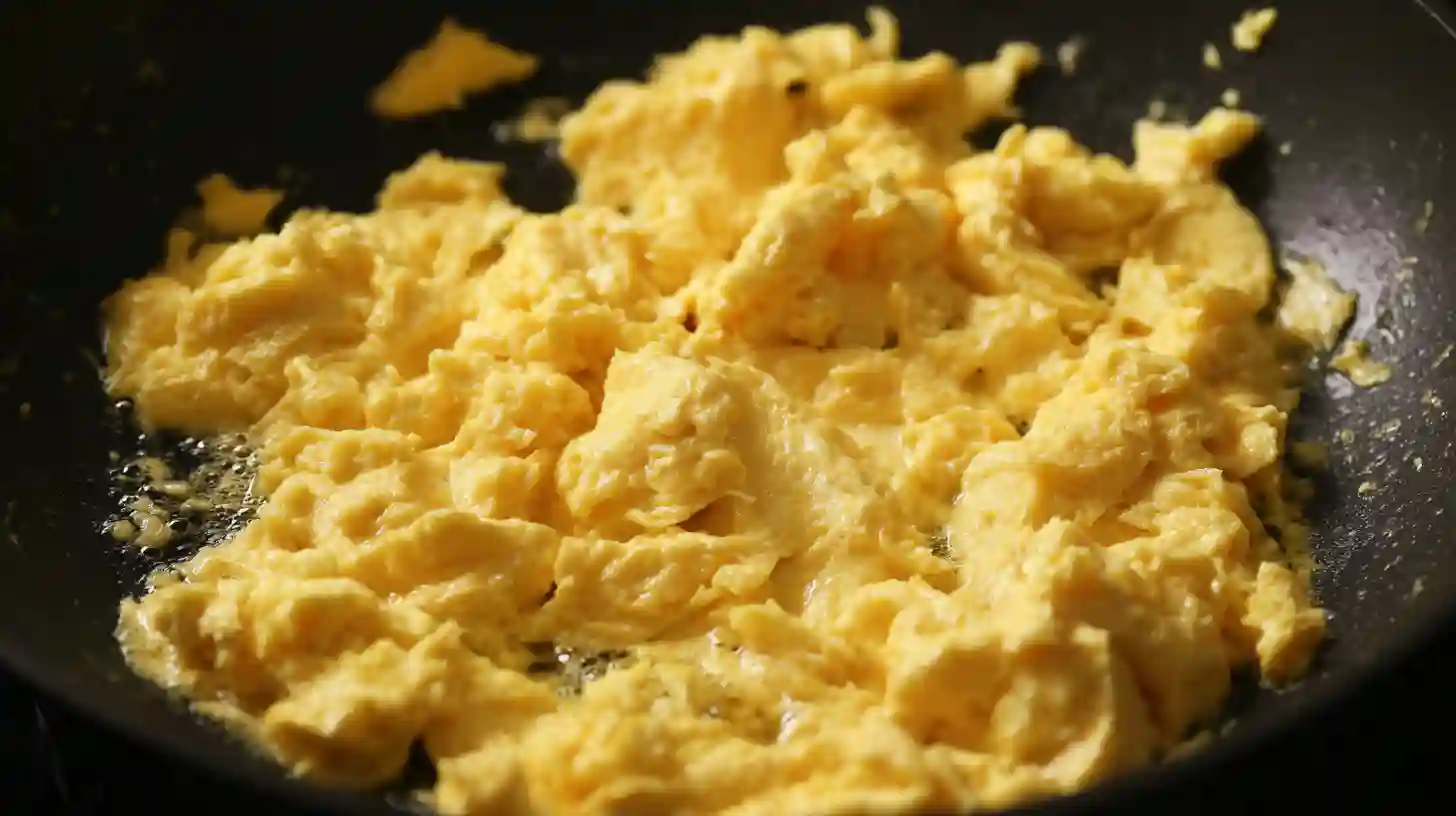 soft-scrambled-eggs-sesame-oil-healthy-fried-rice Soft Scrambled Eggs in Sesame Oil – Easy Healthy Fried Rice Recipe