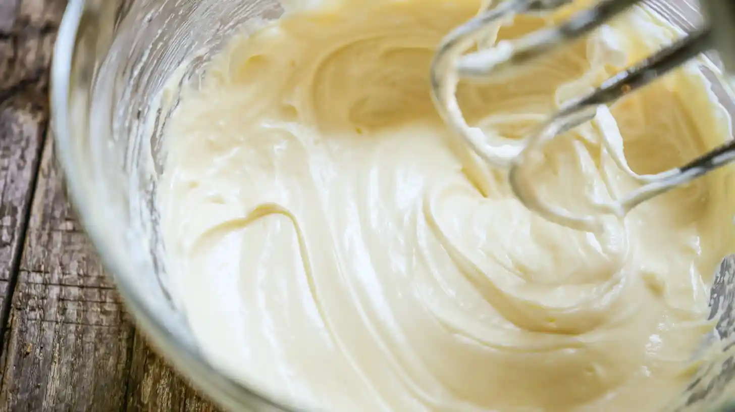 Southern Orange Pineapple Cheesecake filling – creamy tropical dessert recipe step with smooth cream cheese and vanilla mixture for best holiday cheesecake.