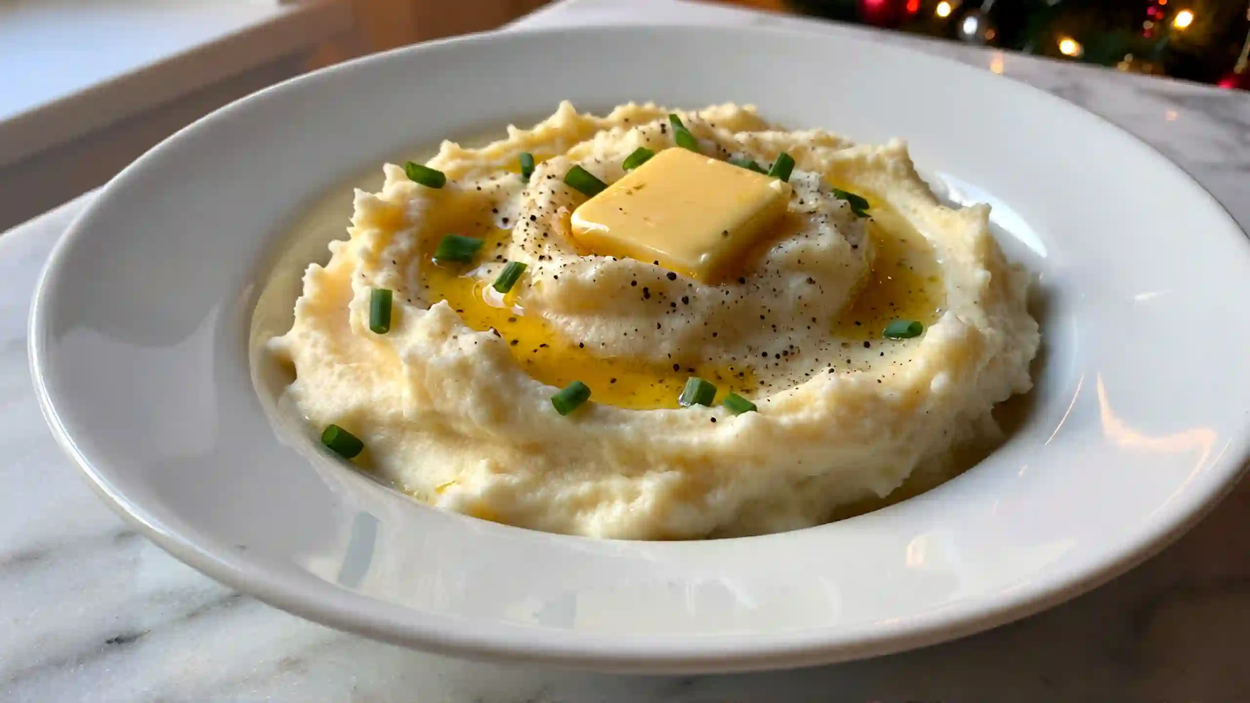 Holiday Mashed Potato Magic Classic creamy mashed potatoes with butter and chives – rich holiday side dish recipe with Yukon Gold potatoes and heavy cream