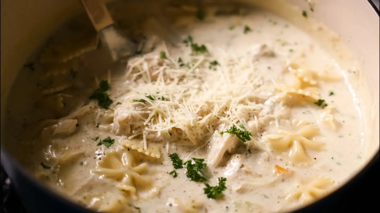 Creamy Chicken Alfredo Soup The Coziest One-Pot Dinner You’ll Crave
