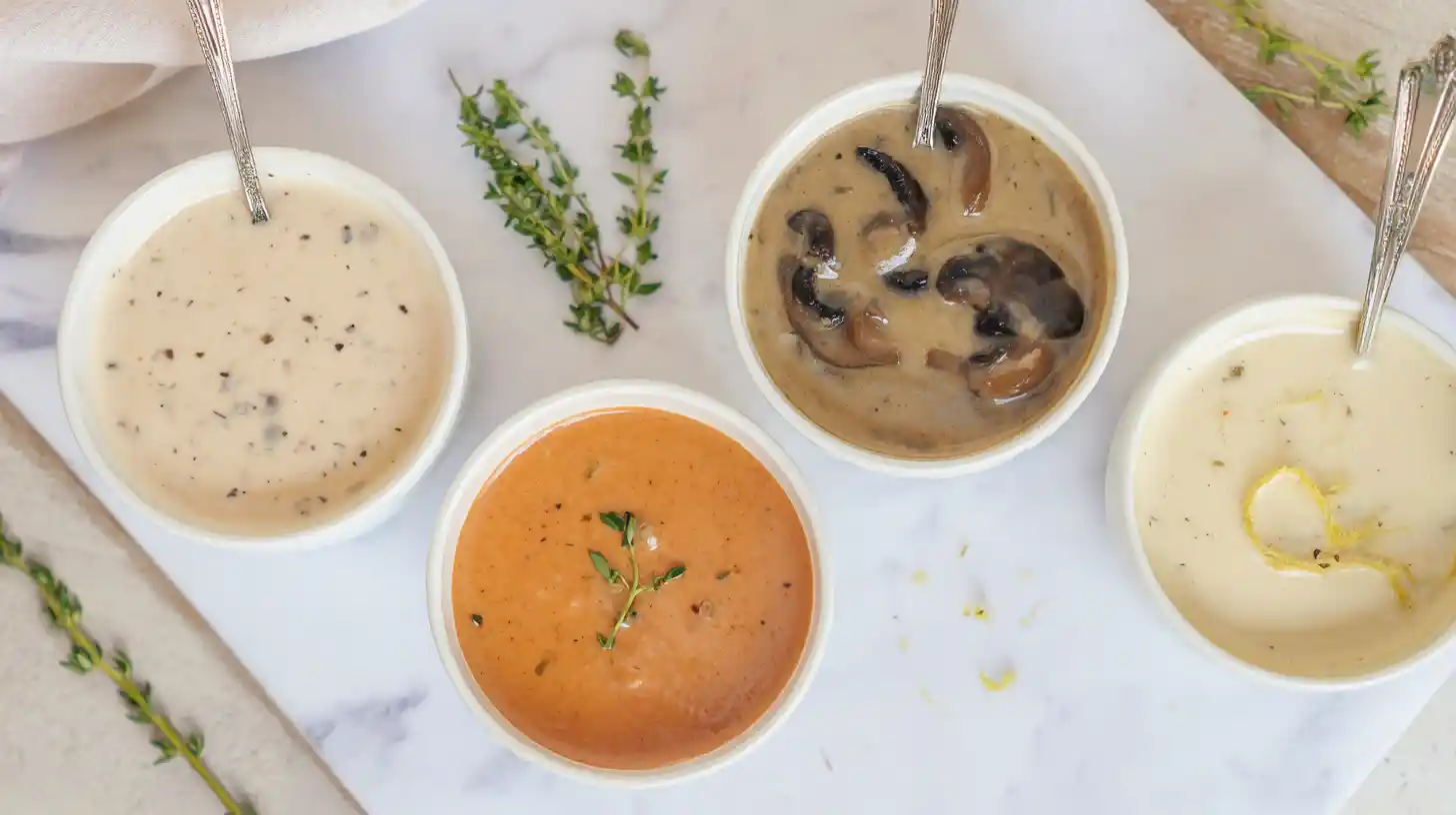 Alfredo sauce variations for creamy steak pasta dinners – garlic butter, Cajun, mushroom wine, and lemon thyme