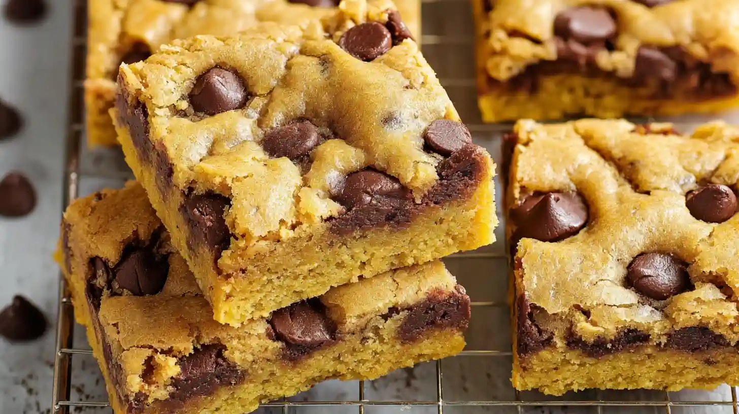 Lazy Chocolate Chip Cookie Bars Easy Dessert with Cake Mix for Every Occasion