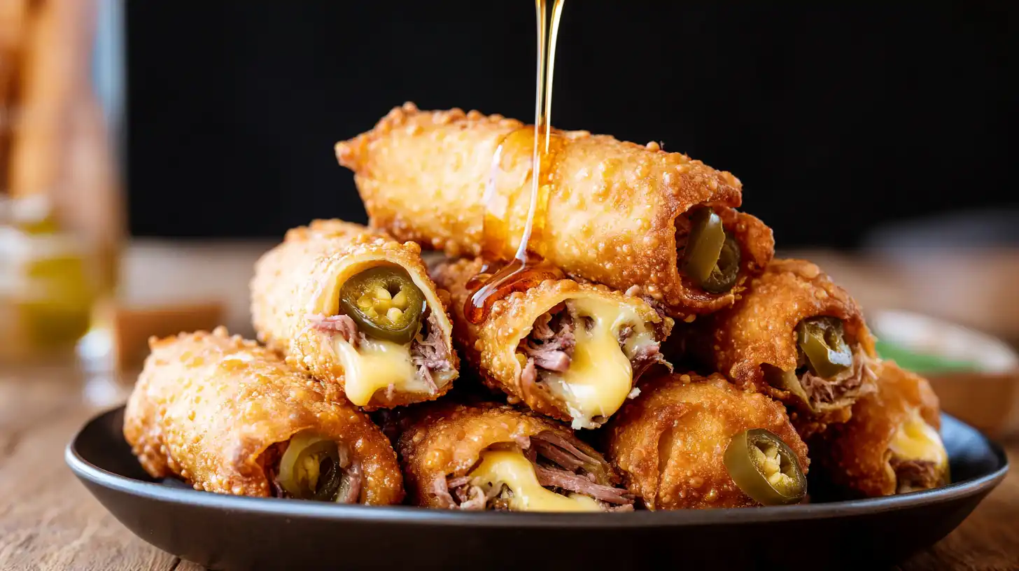 Crispy Texas Twinkies Egg Rolls with Honey (The Ultimate Brisket Hack)