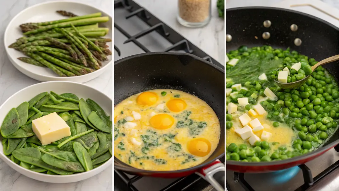 Spring Vegetable Frittata steps